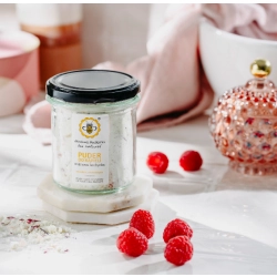 Miodowa Mydlarnia – Puder do kąpieli Malinowa Landrynka | Słodka pielęgnacja